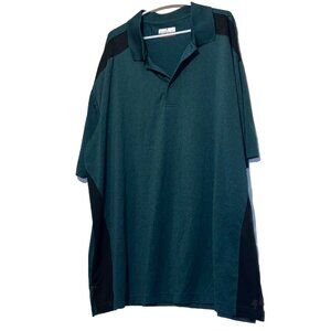 Grang Slam Men’s golf shirt Short Sleeve  3XG green and black